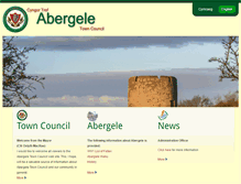 Tablet Screenshot of abergele-towncouncil.co.uk